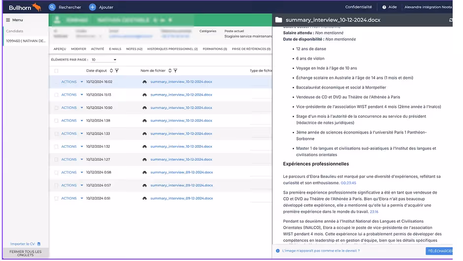 Grabar todas las entrevistas en Noota