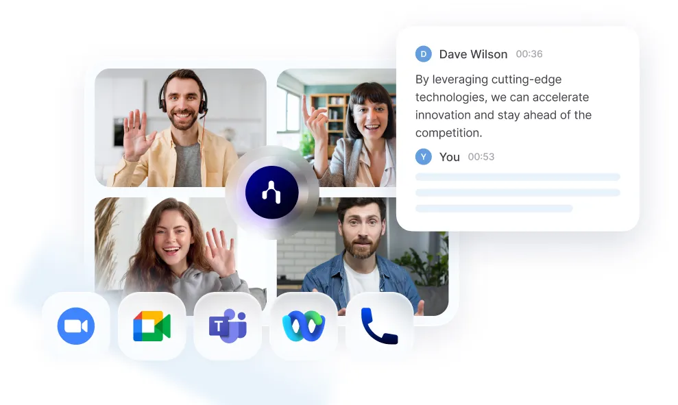 Nehmen Sie das Treffen mit Noota auf