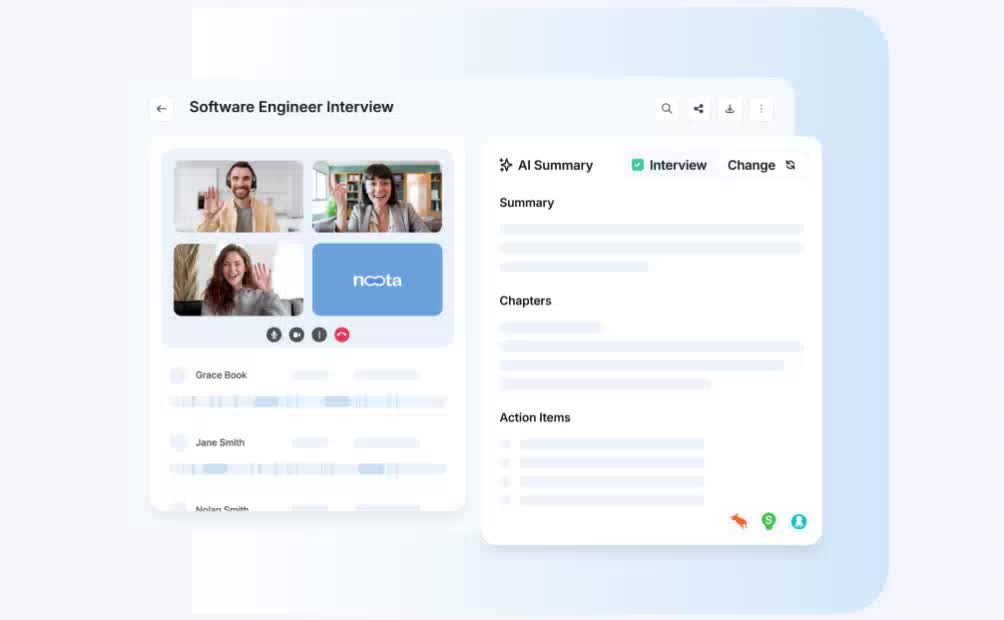 Noota talent outil de recrutement IA
