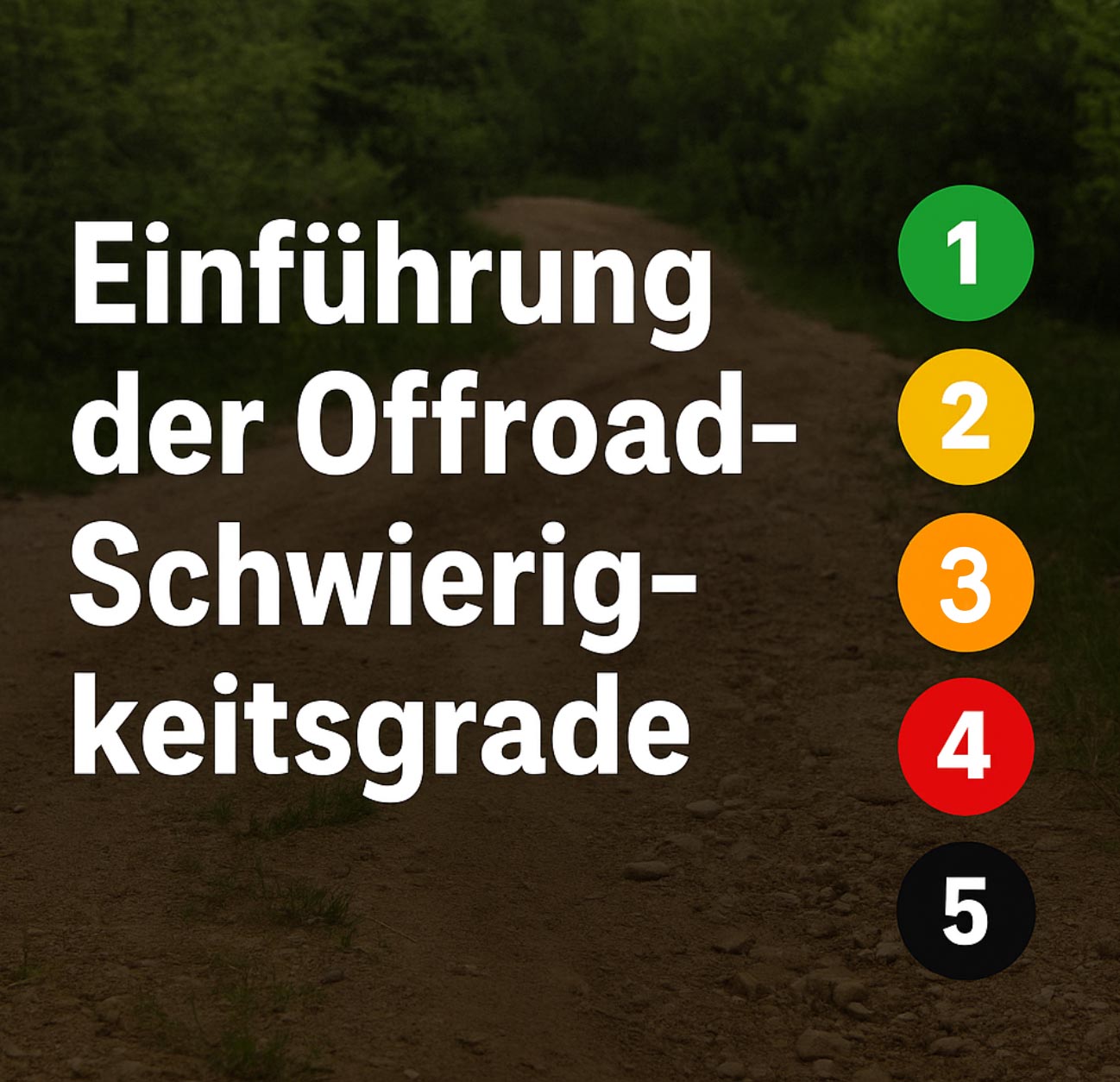 Einführung der Offroad-Schwierigkeitsgrade bei OVEX