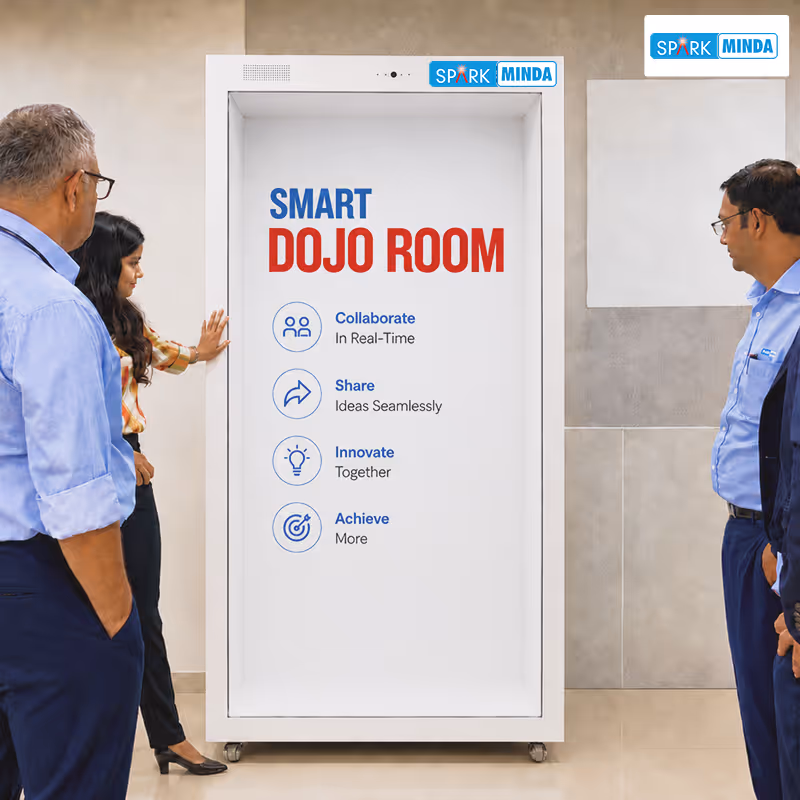 Spark Minda Smart Dojo Room featuring HoloBox holographic leadership display