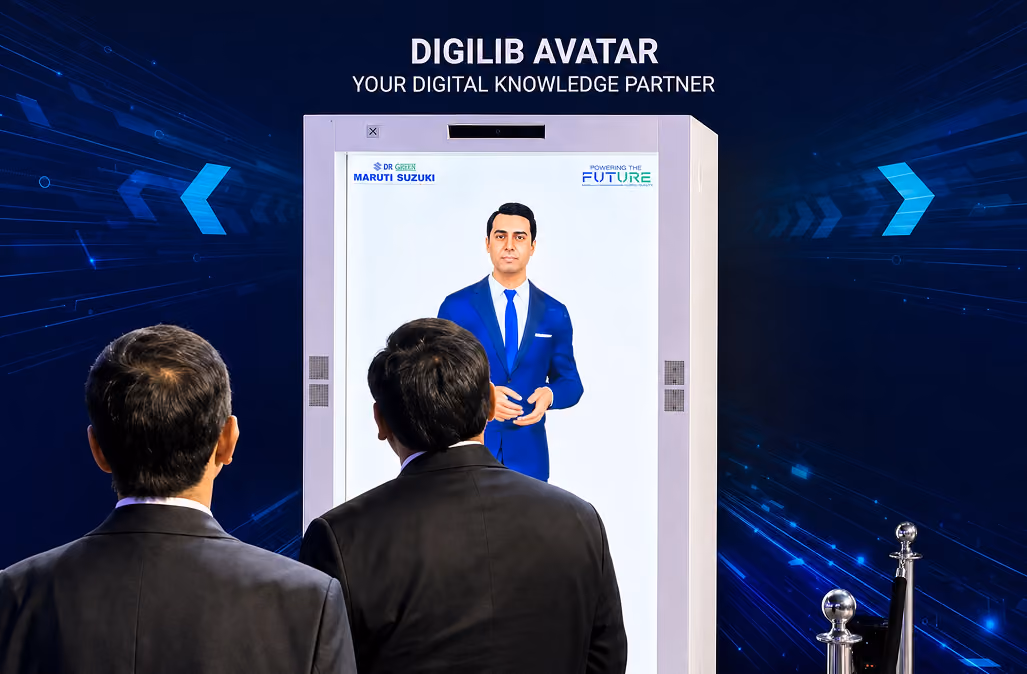 Life-size HoloBox911 holographic display installed for Hitachi.