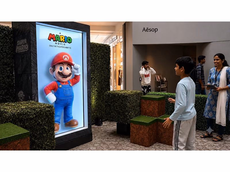 HoloBox holographic display used for customer education and engagement experiences