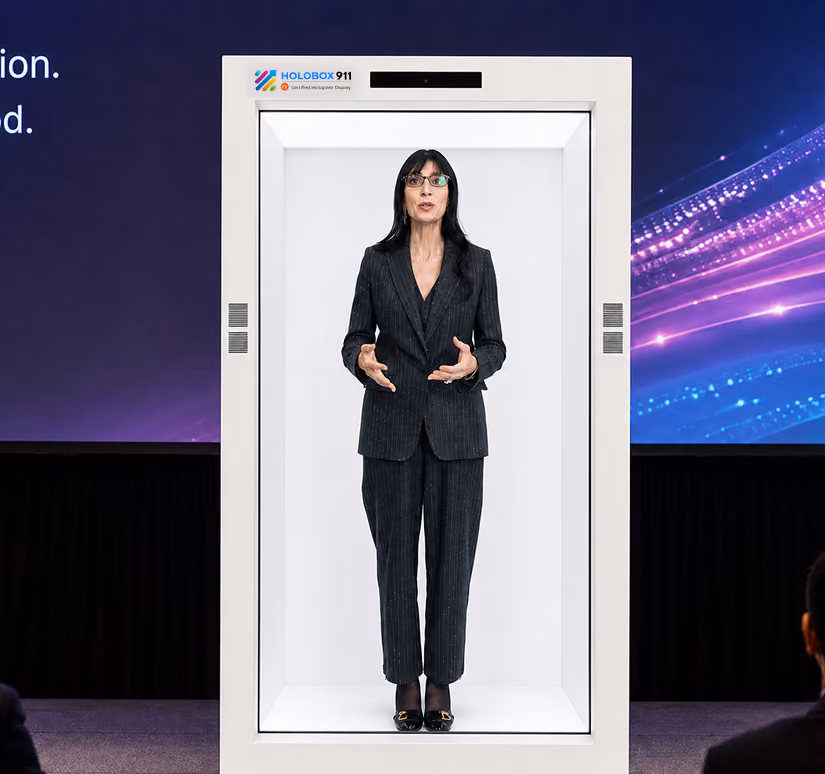 HoloBox911 HoloBox transforming exhibitions with life-size 3D hologram displays, AI avatars, and interactive visitor engagement.