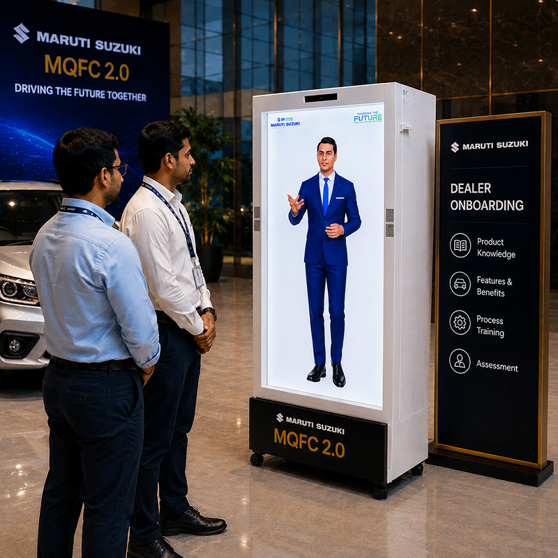 Spark Minda Smart Dojo Room featuring HoloBox holographic leadership display