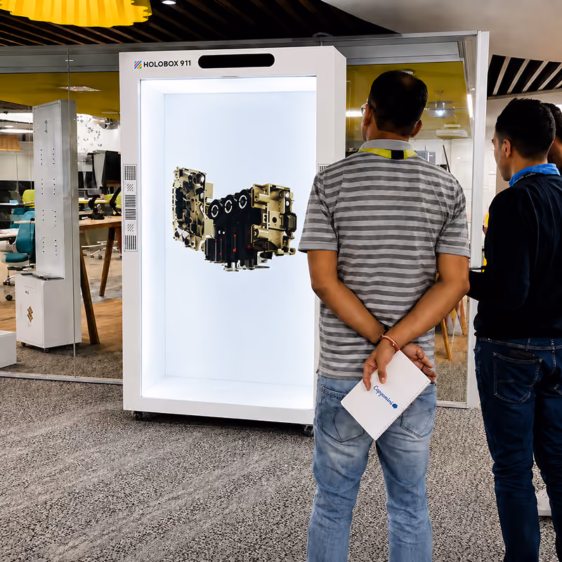 Capgemini Interactive Hologram Display Showcase