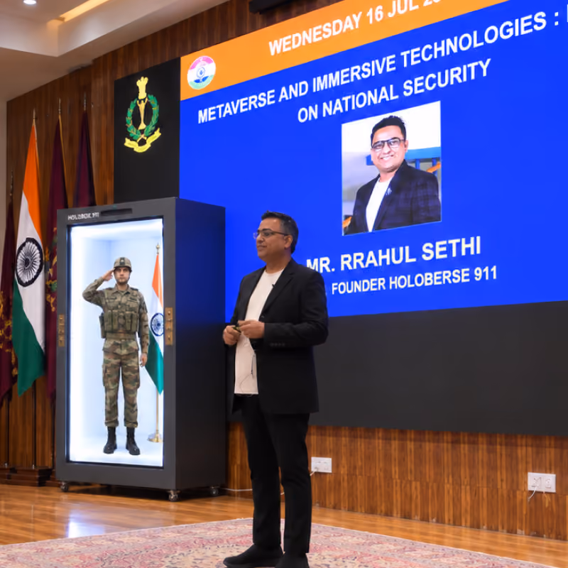 HoloBox911 live guest lecture at IMT Ghaziabad classroom