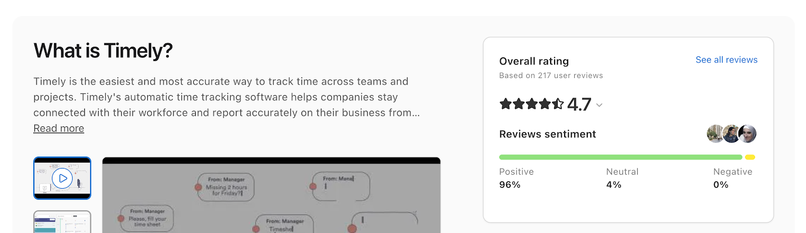 timely reviews on capterra