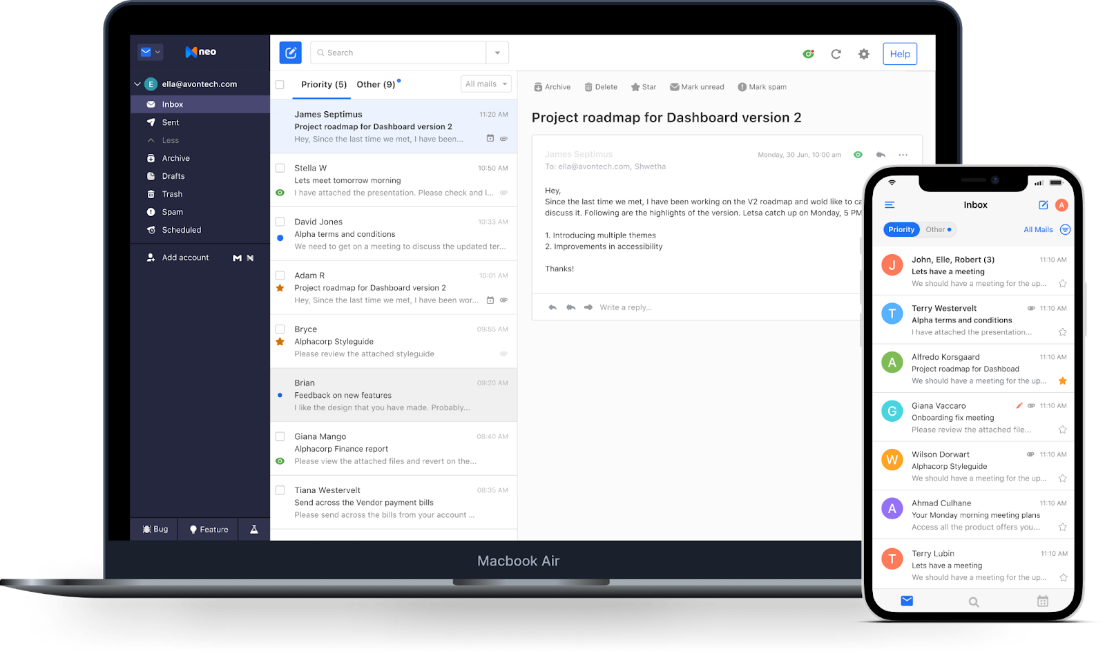 Neo, best email service for small business