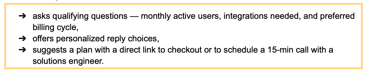 customer engagement model like from chatbot