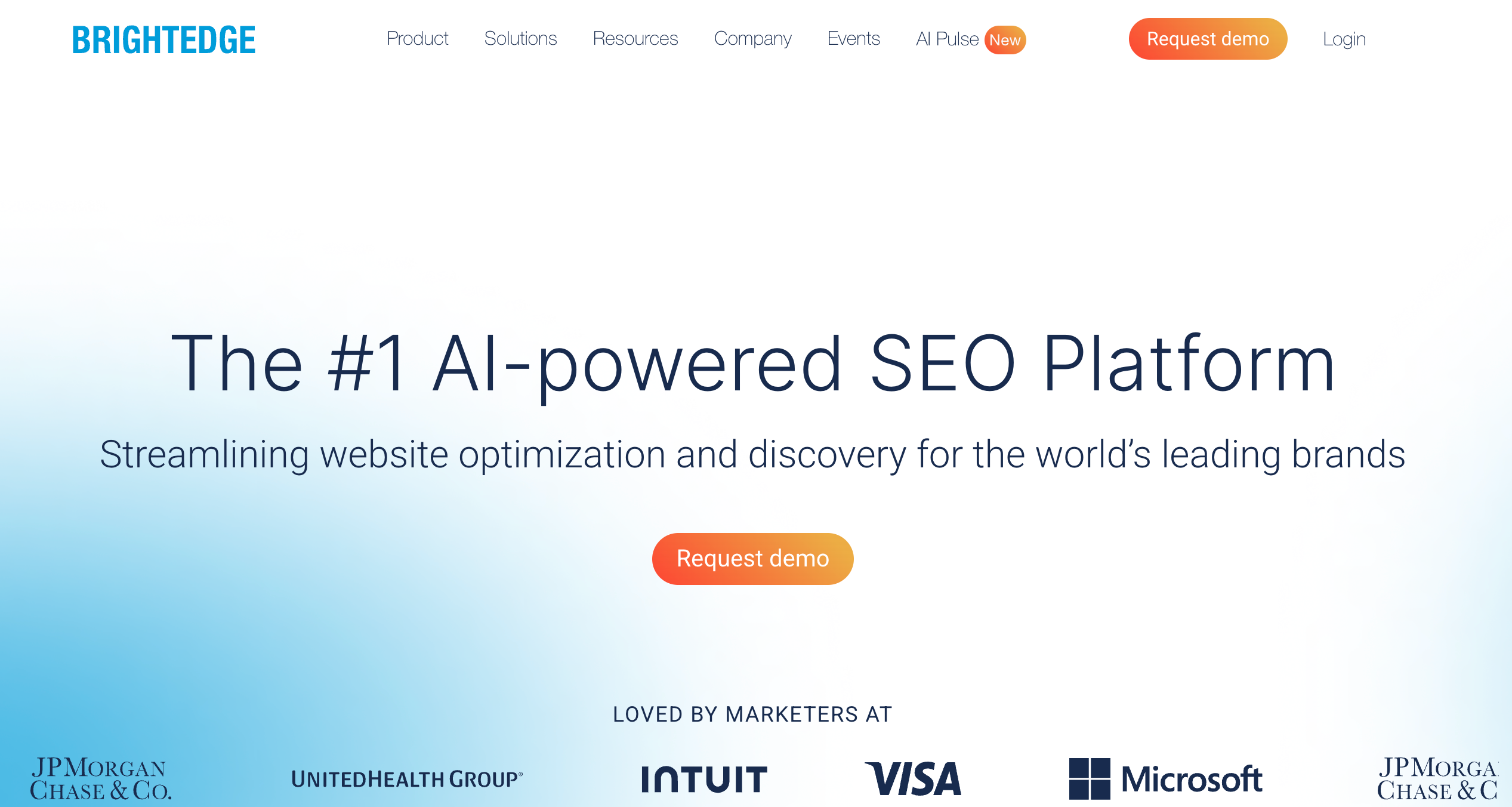 Home page of BrightEdge - Profound alternatives 