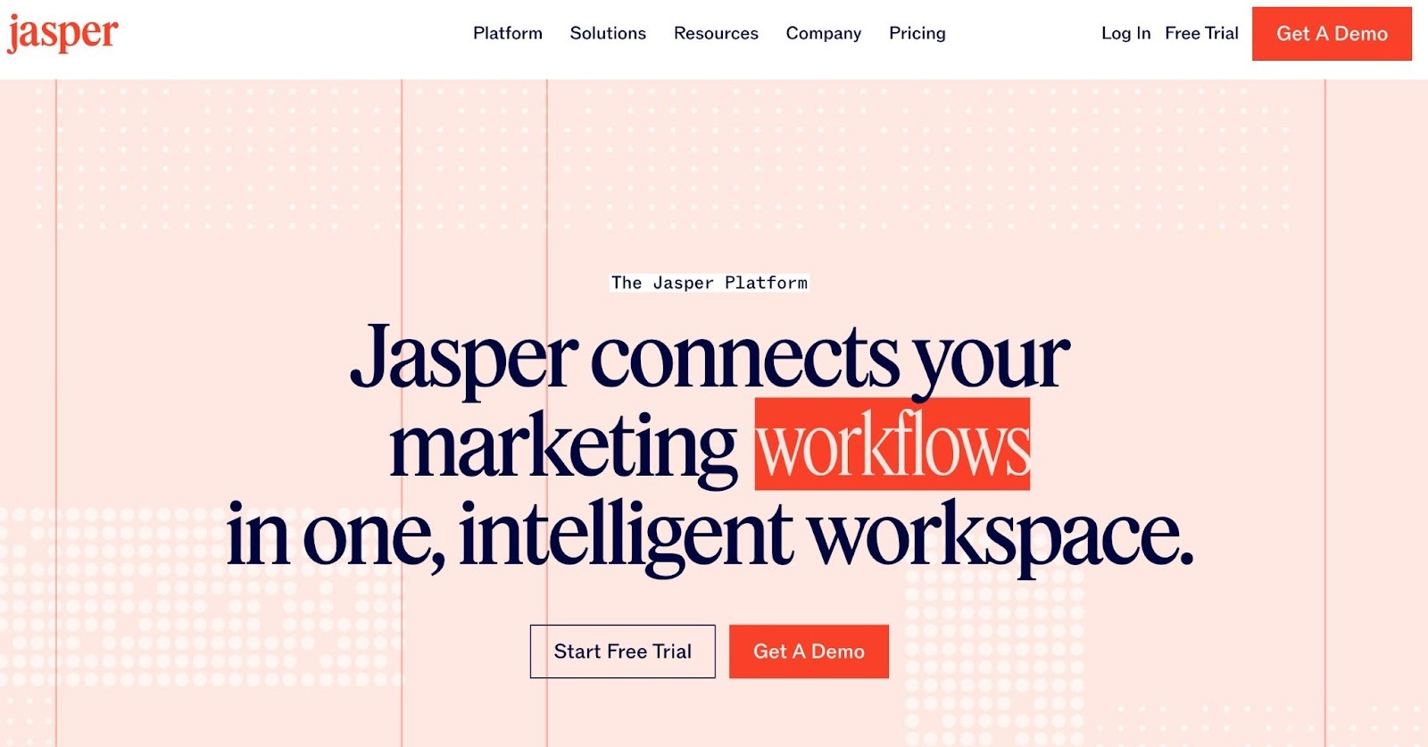 Best AI Marketing Tools - Jasper home page