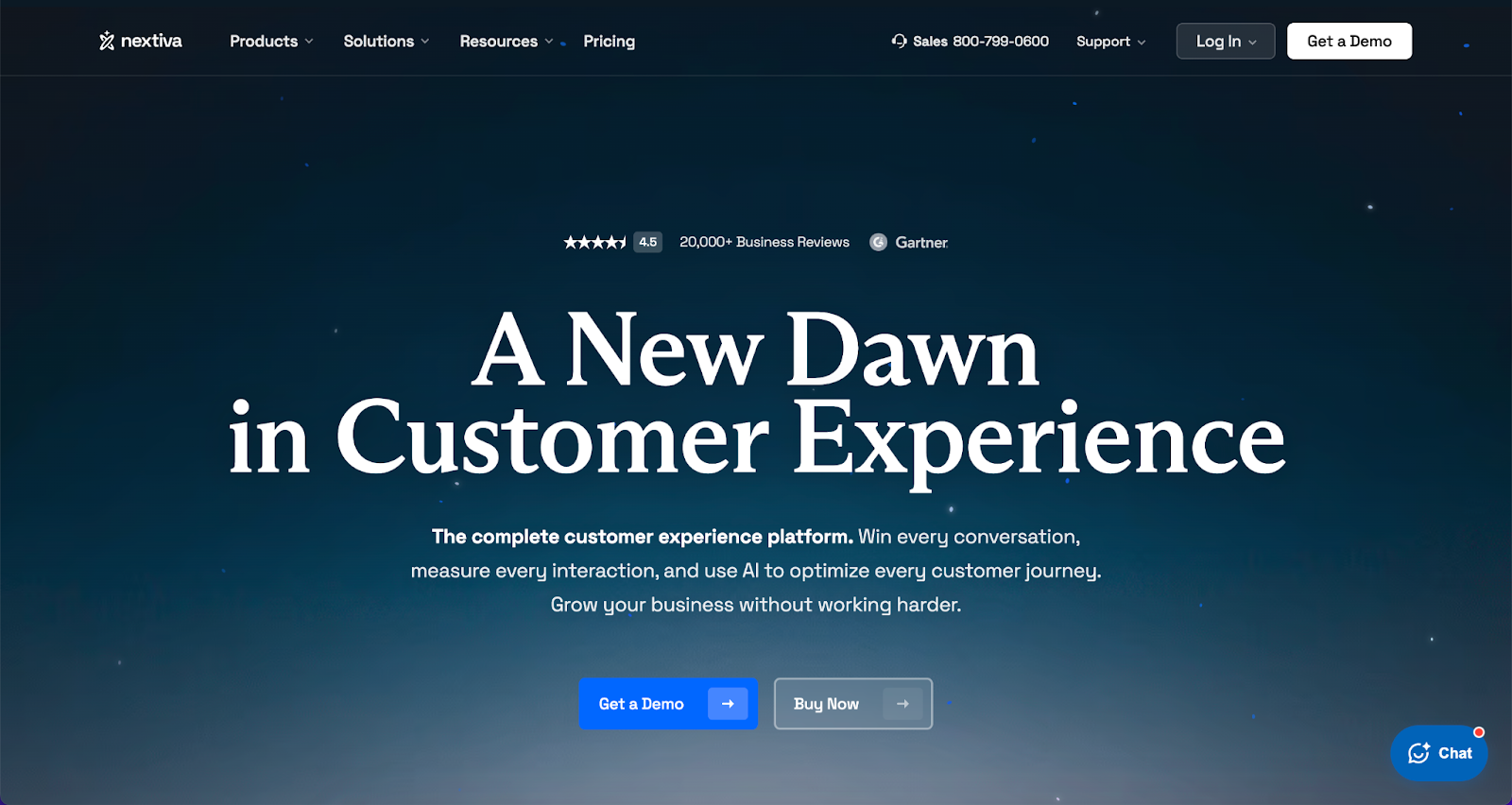 Best AI Marketing Tools - Nextiva home page
