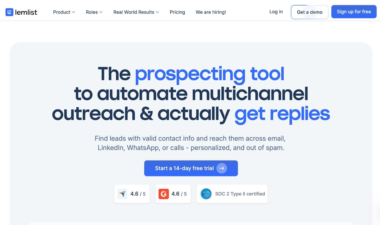 Best cold email software - Lemlist