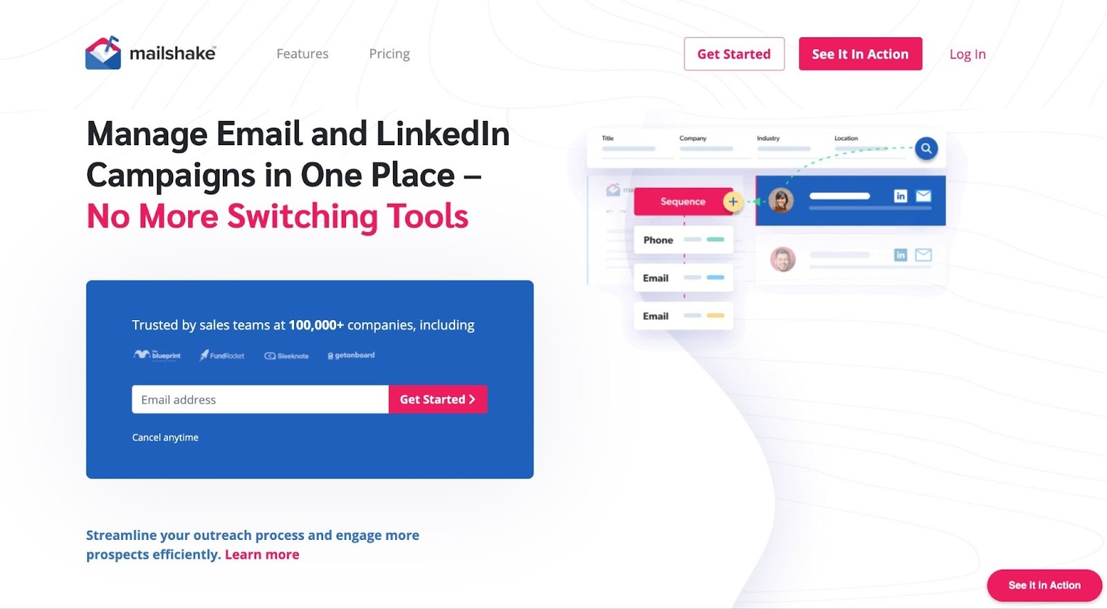Best cold email software - Mailshake
