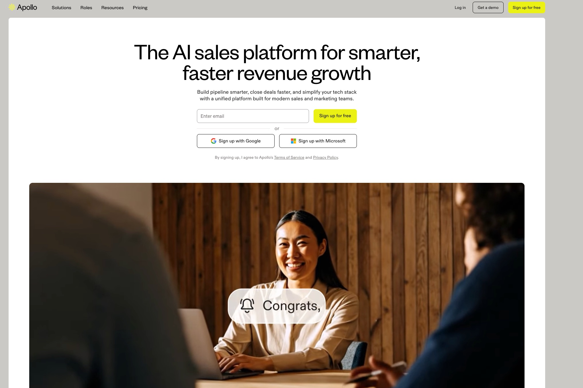 Best cold email software - Apollo