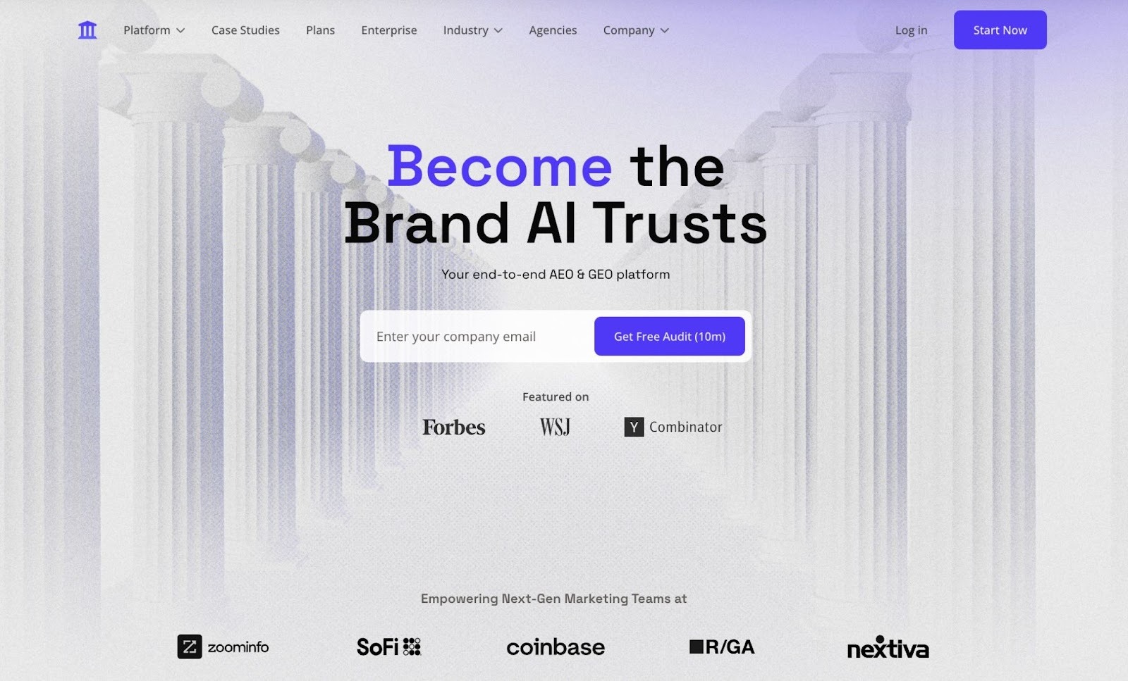 Top Tools for Analyzing Competitors in AI Search - AthenaHQ home page