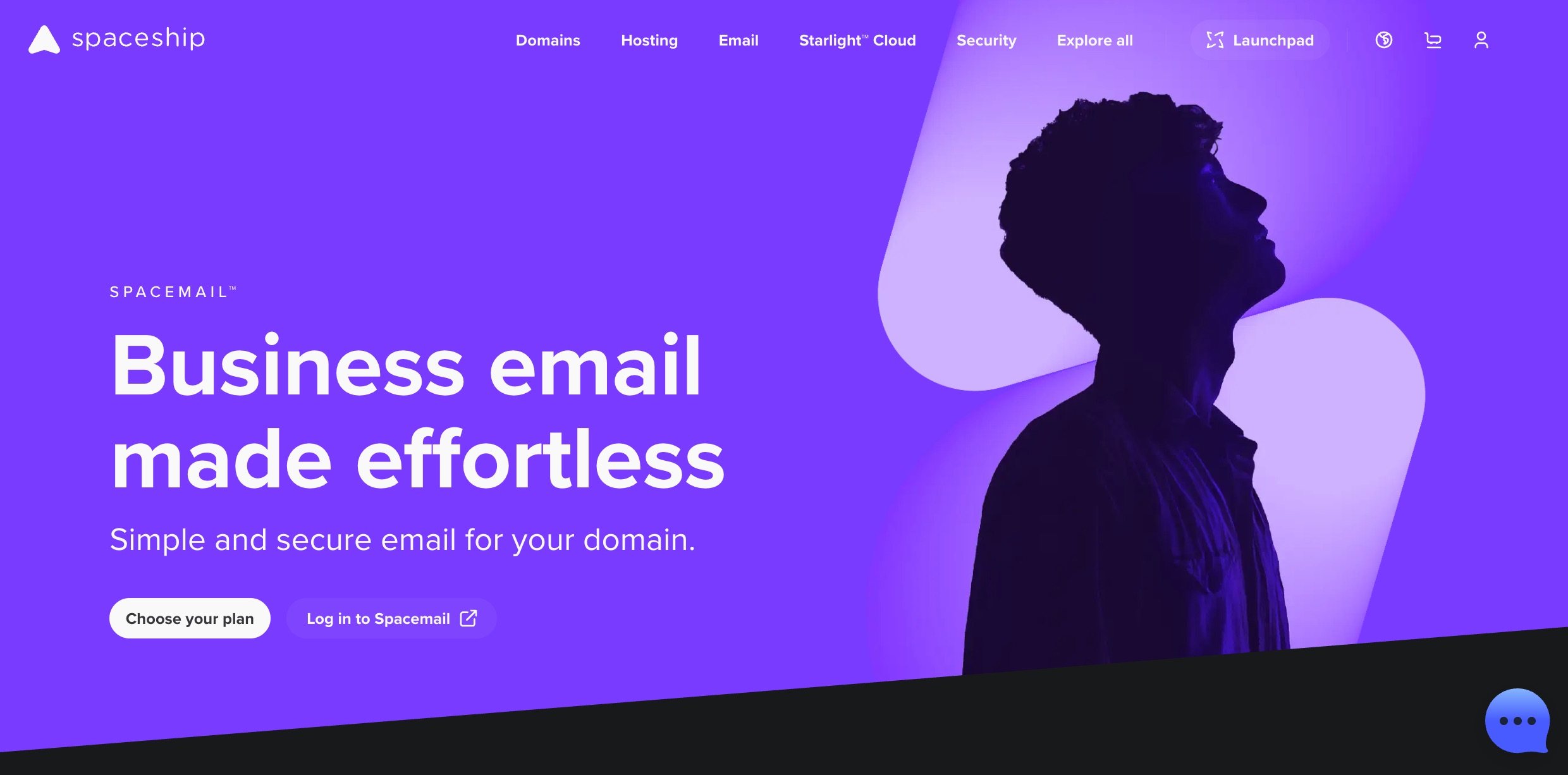 Spacemail home page