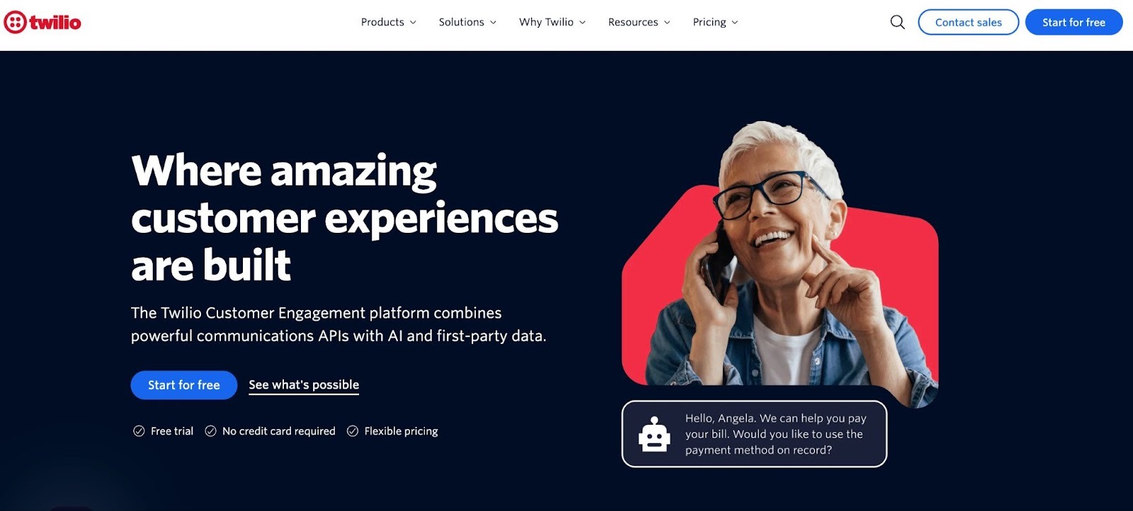 SendGrid home page