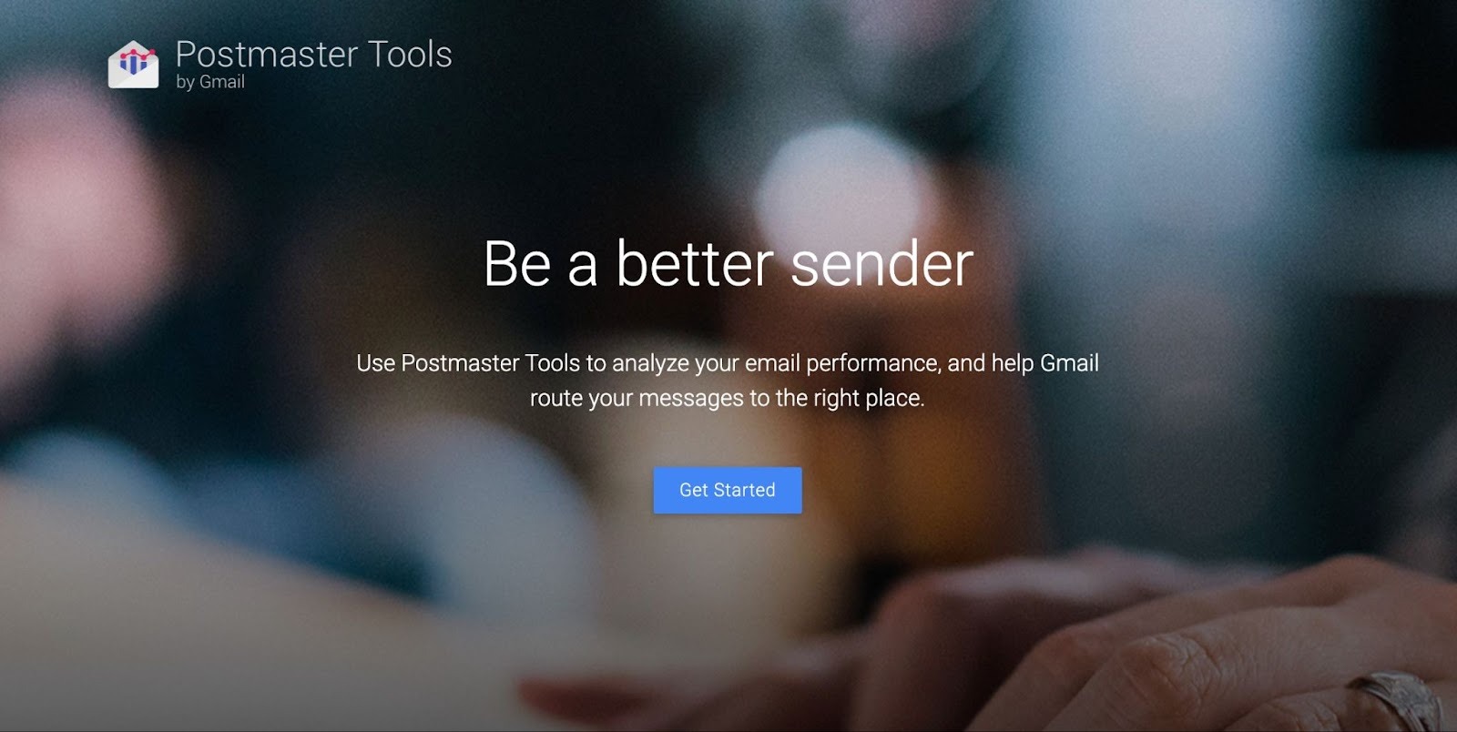 Google Postmaster tool home page