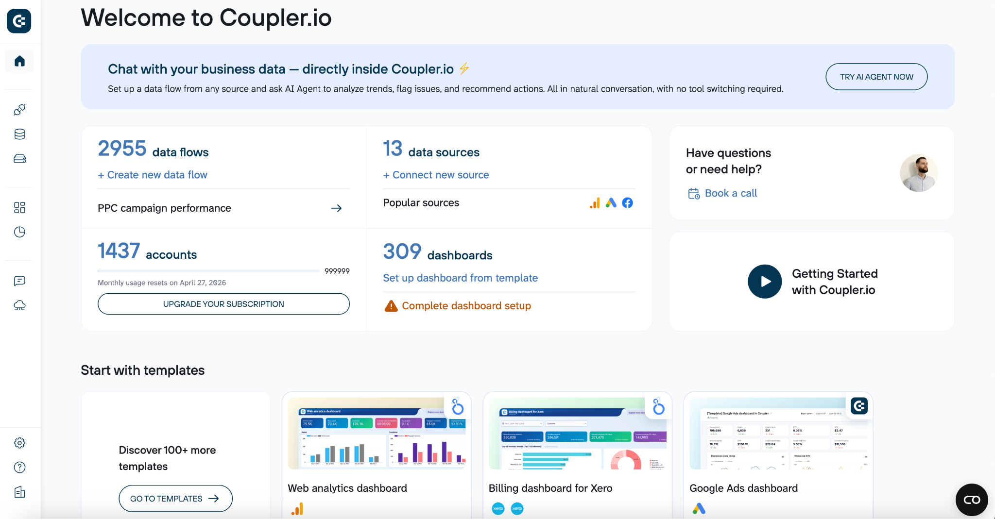 Coupler io, saas reporting software