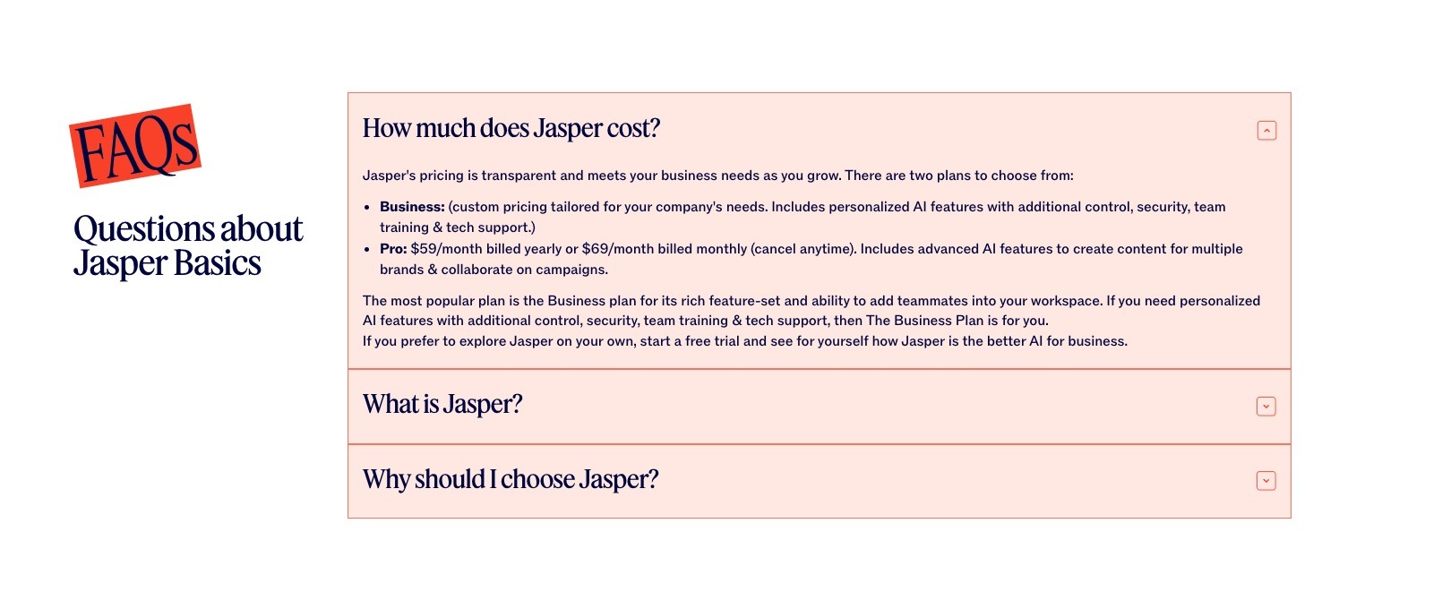 Jasper AI pricing