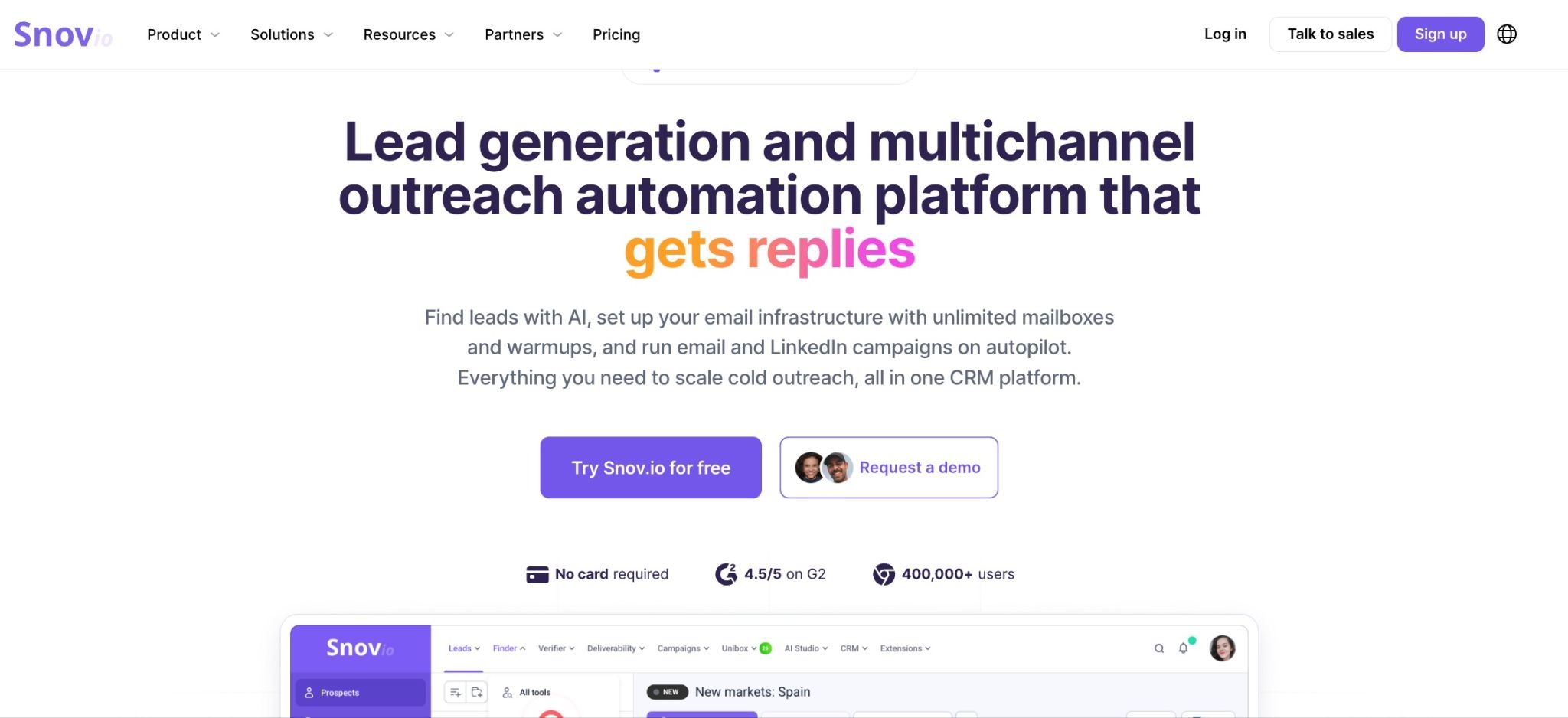 Apollo.ai alternatives -- Snov.io