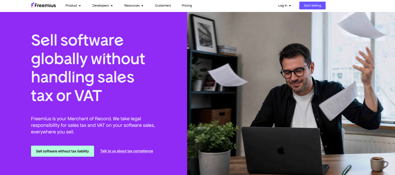 Freemius homepage