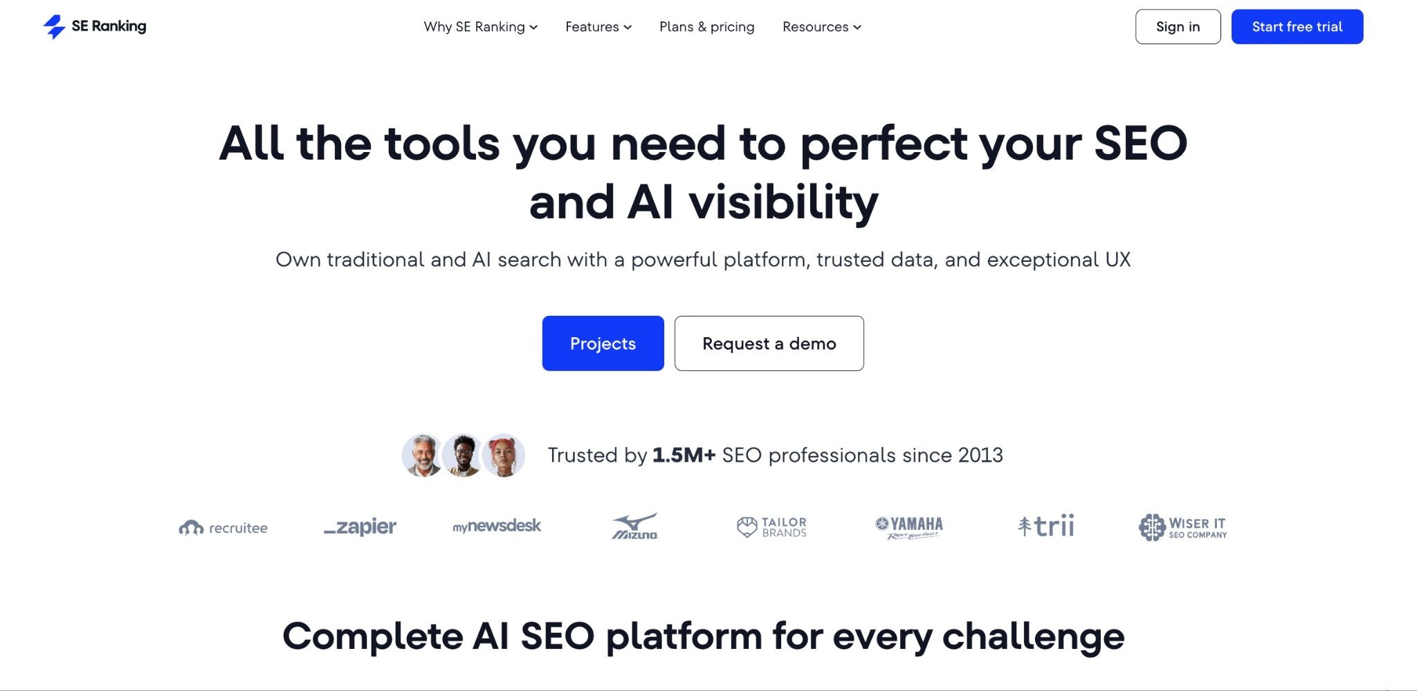 SE Ranking, best ai tools for seo and aeo