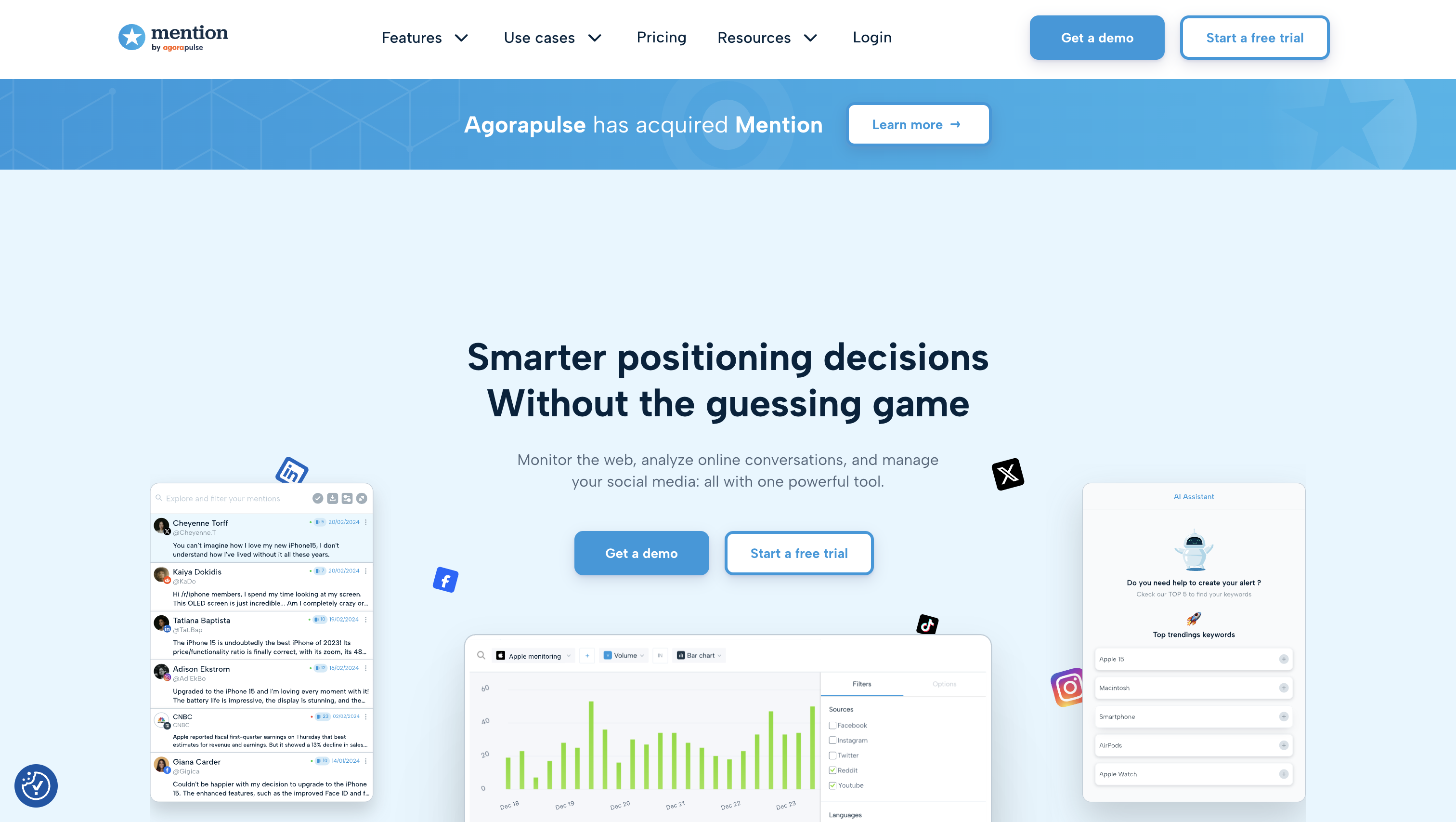 Mention, brand monitoring tools