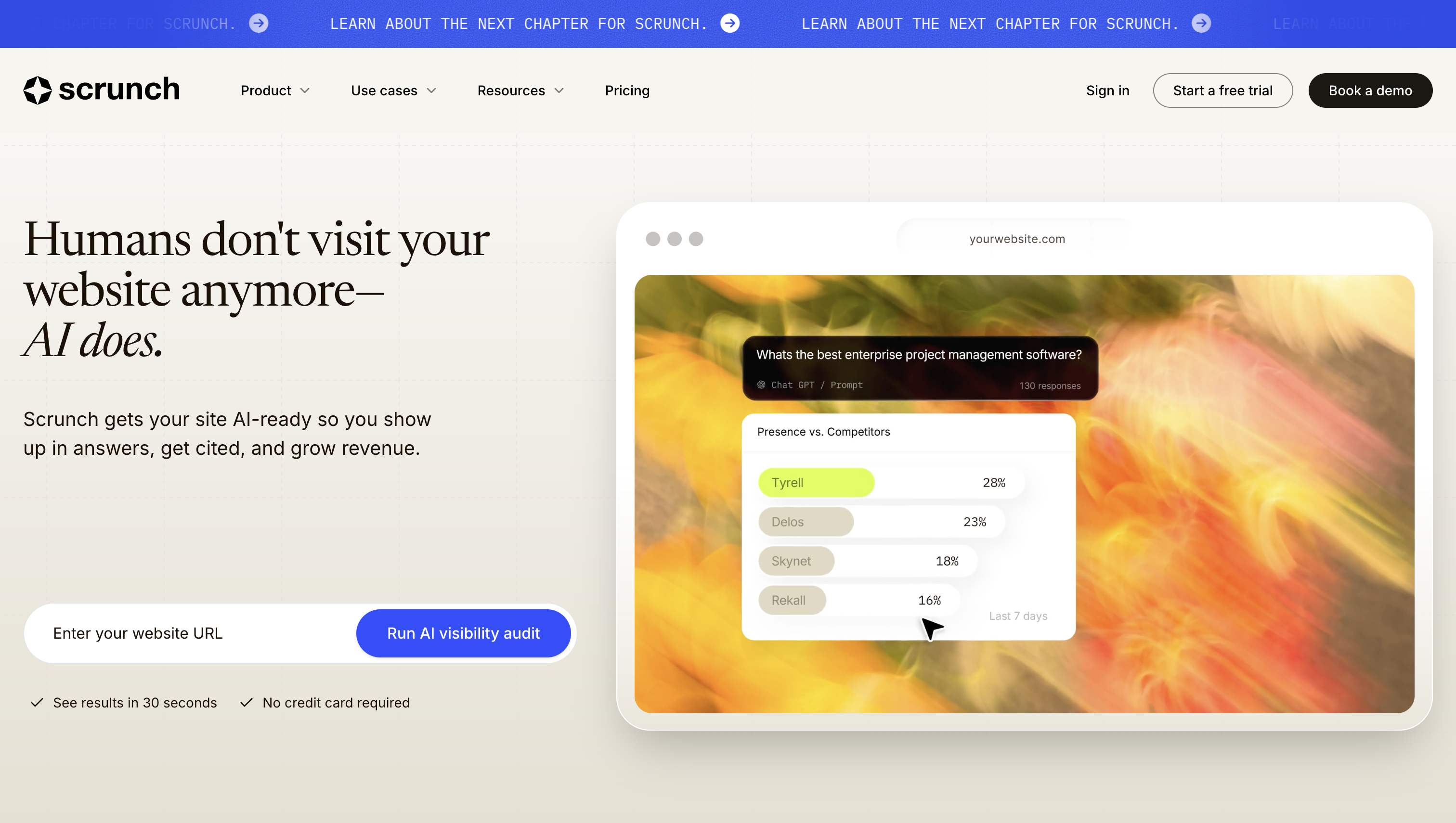Scrunch, how to do a website content audit