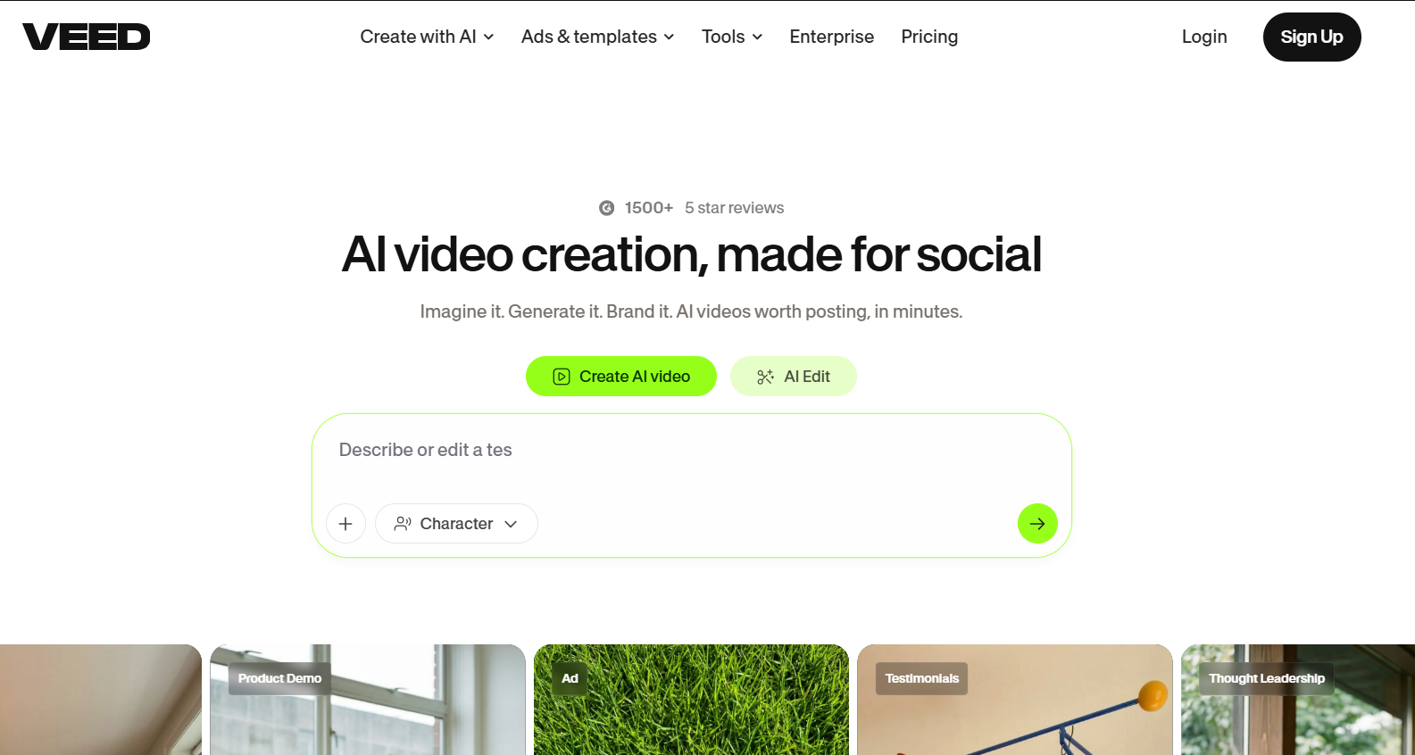 VEED's page