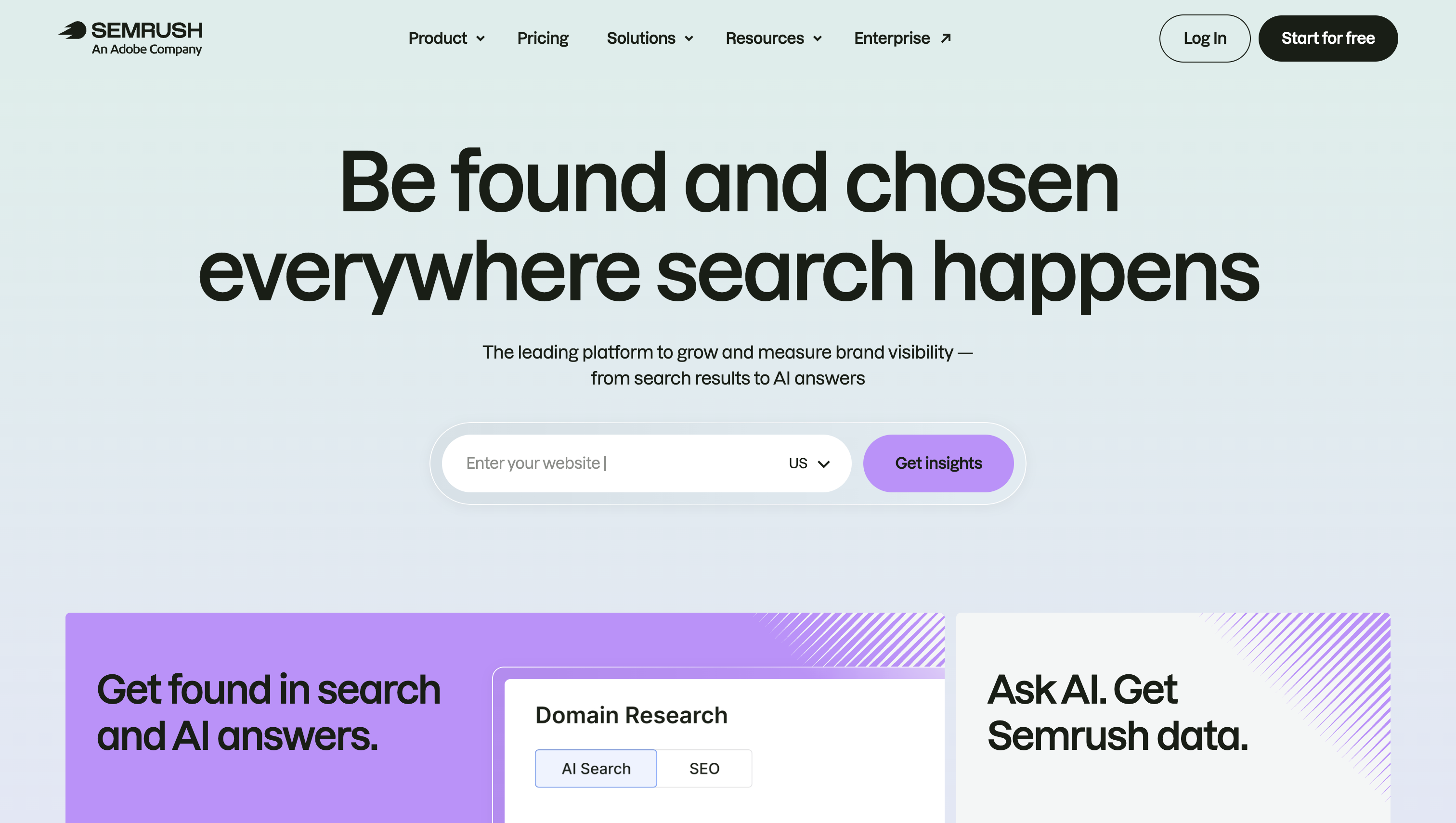 Semrush, seo platforms for b2b teams
