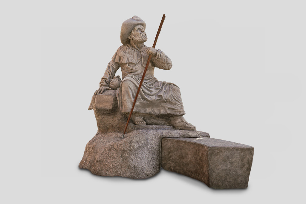 Escultura de oso en tamaño real.