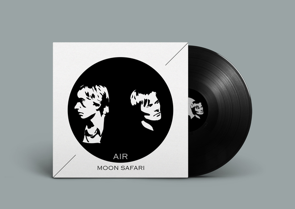 Refonte d'un mockup vinyle "Air Moon" de Safari 
