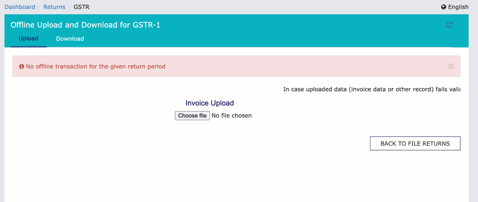 JSON file GST portal
