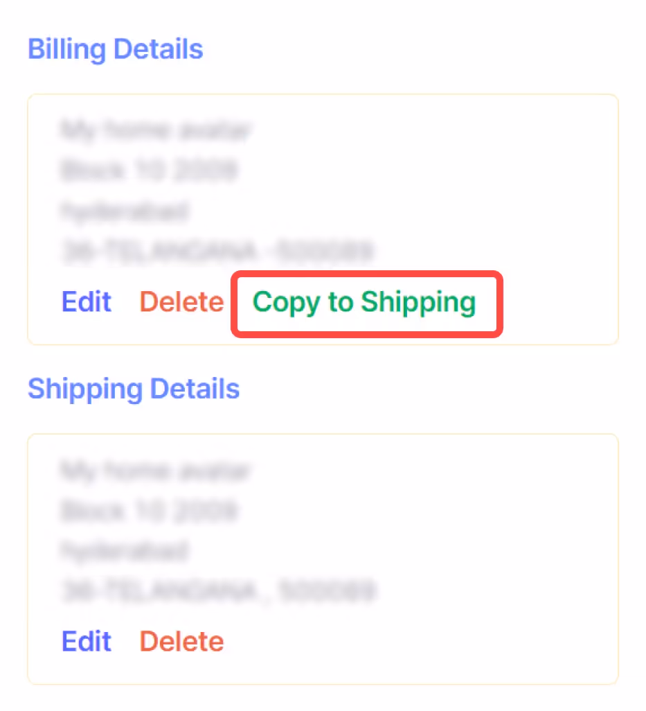 add customer copy shipping