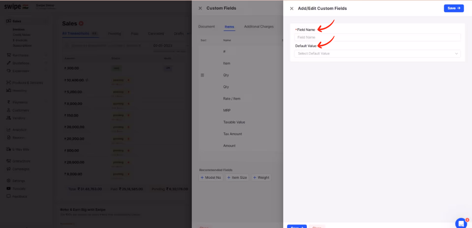 add a custom field