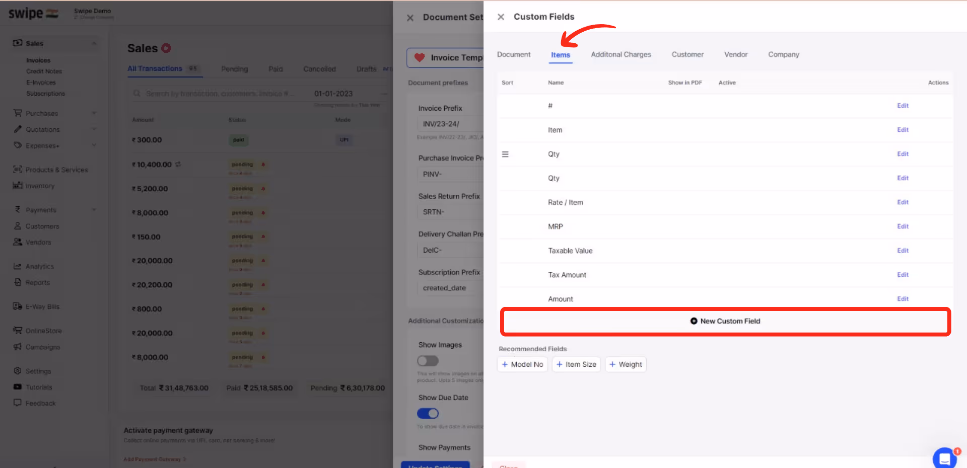 add custom field