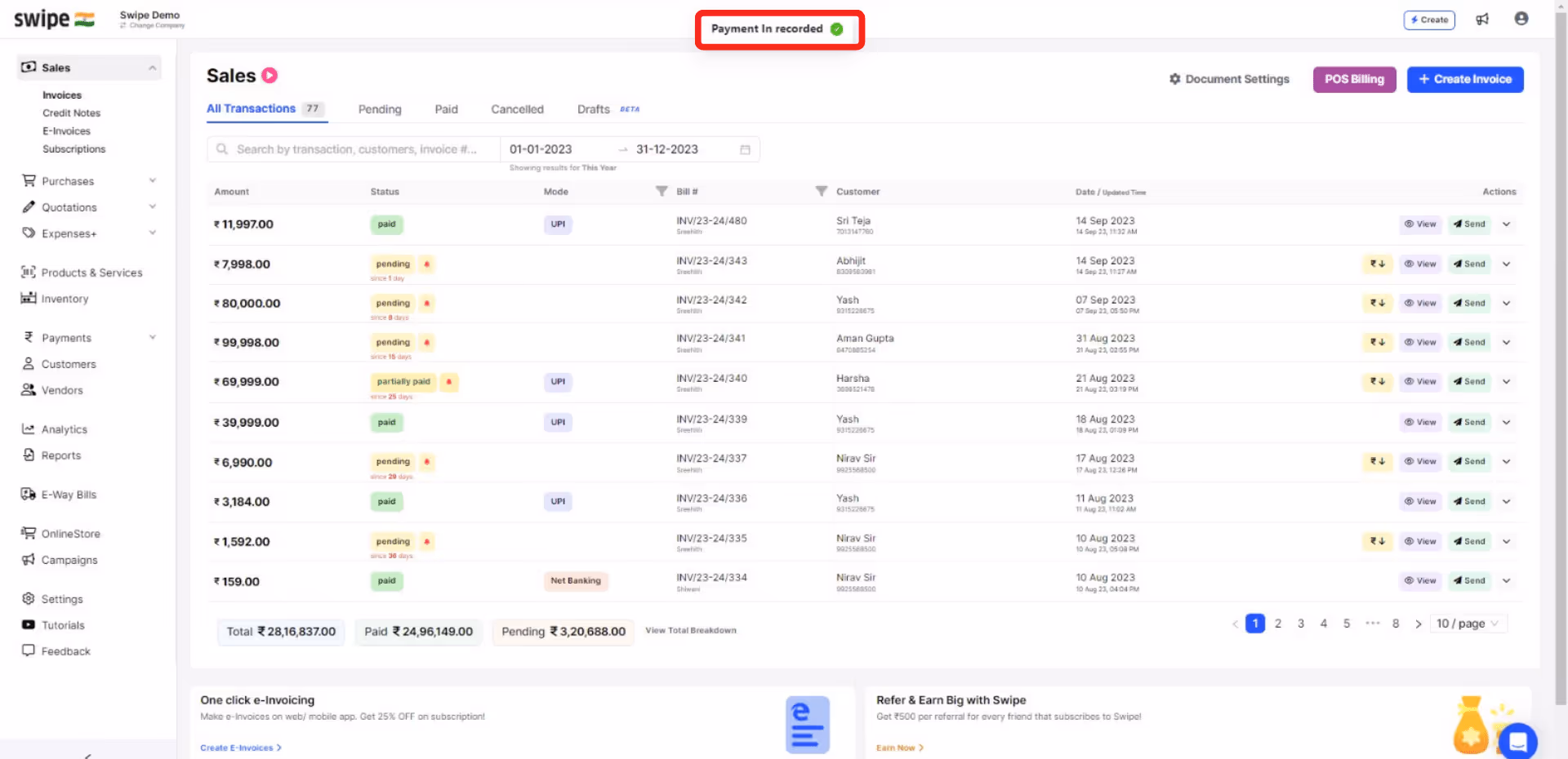 custom field added succesfully