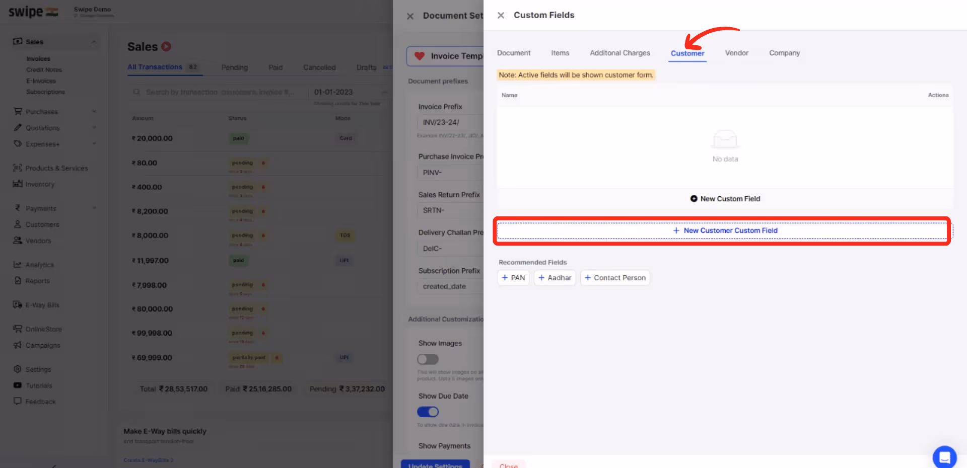 add new custom field