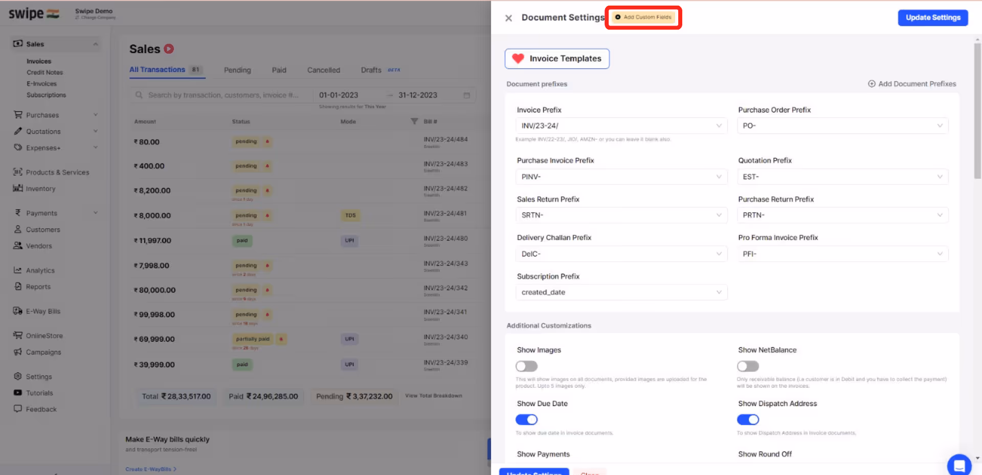 add new custom field
