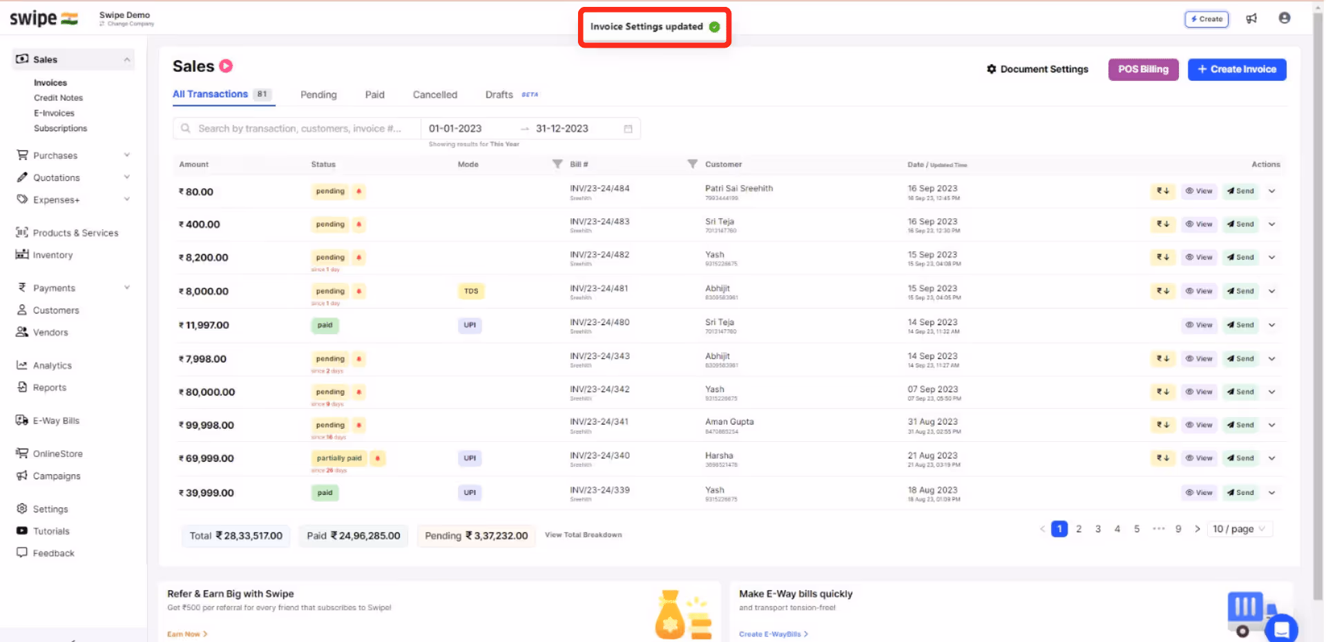 vendor custom field added