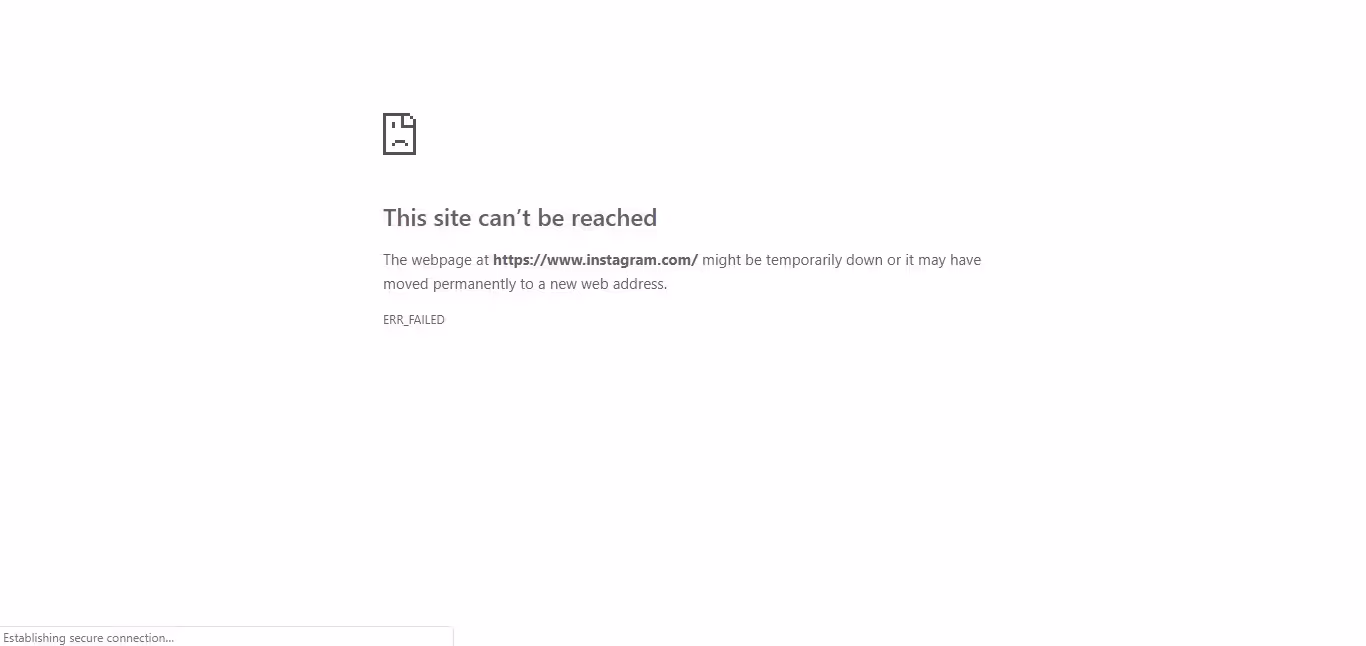 this site cant be reached