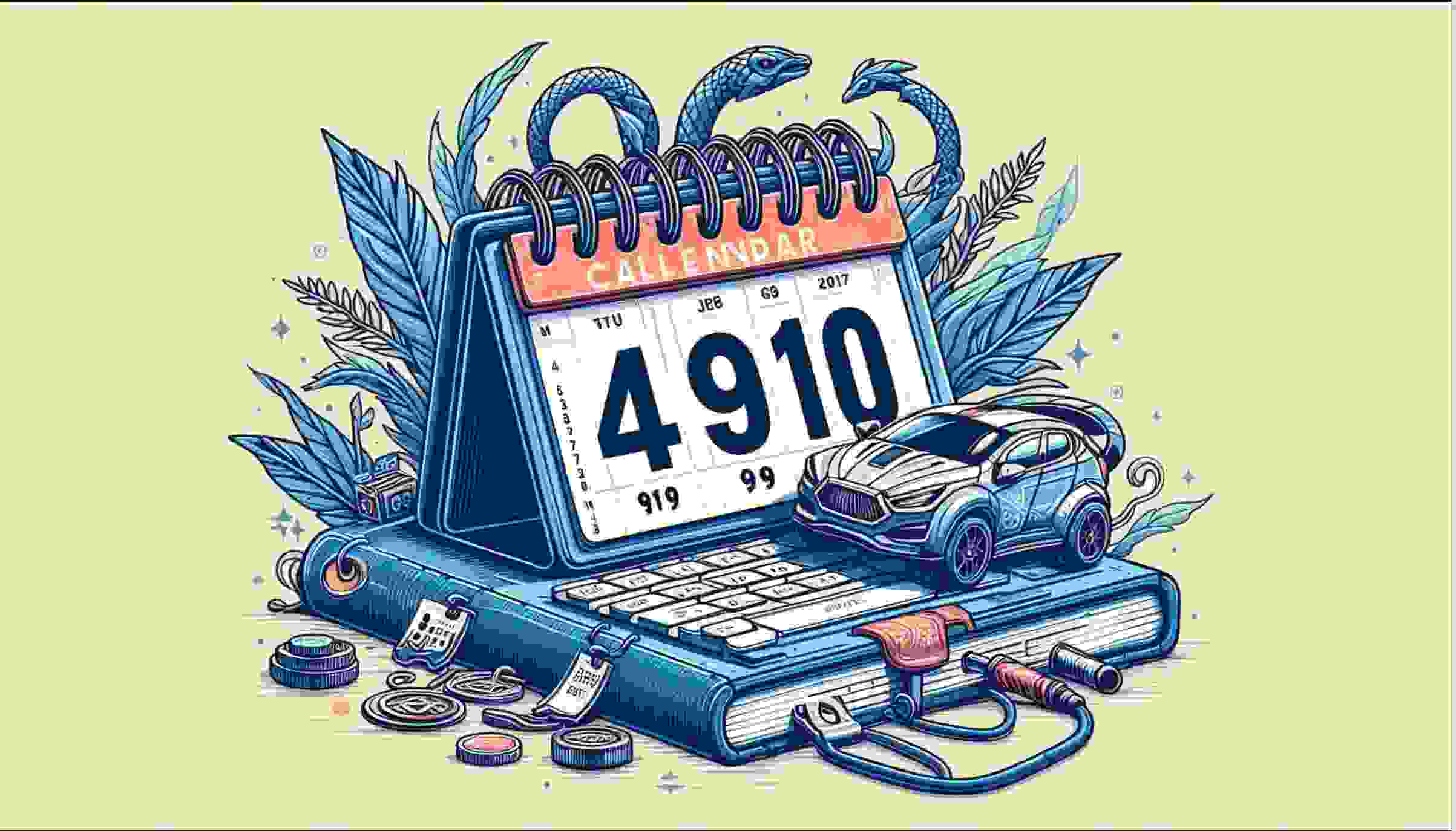Calendar HSN Code and GST Rate - 4910