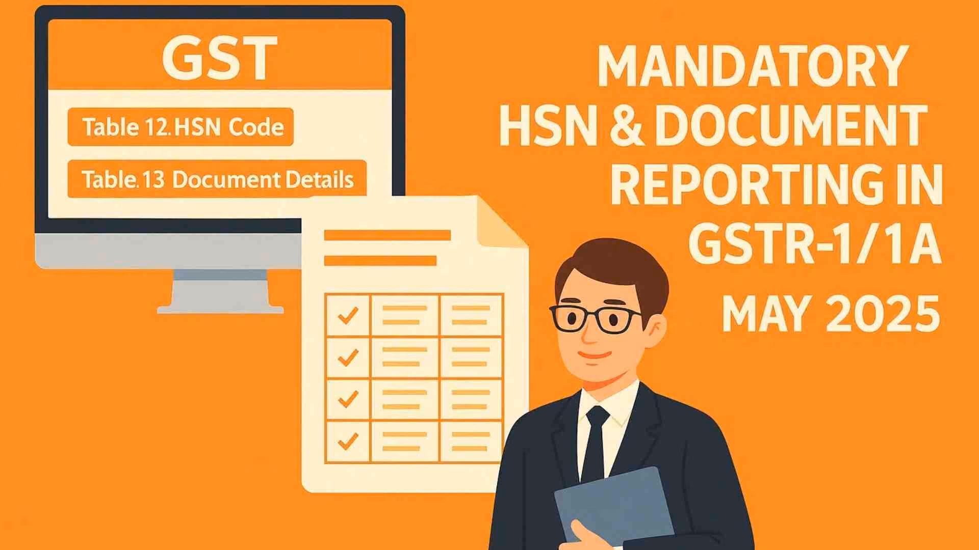 New GSTR-1 Filing Rules: HSN & Document Summary Now Mandatory from May 2025