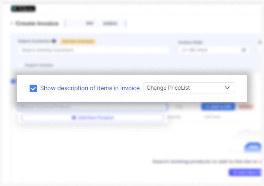 show or hide product