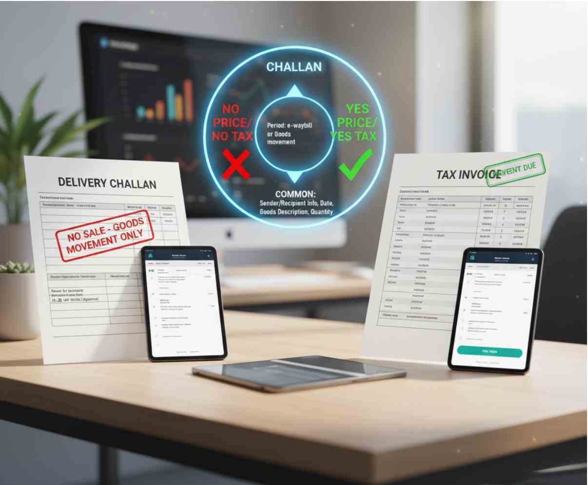 Why Using the Wrong Document Can Cost Your Business: Challan vs. Invoice