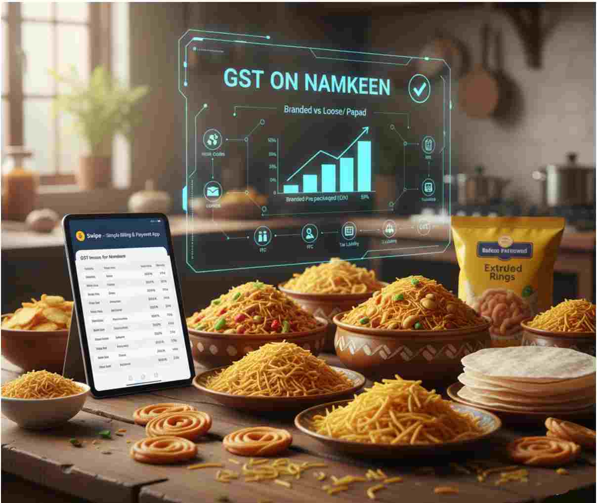 GST on Namkeen: Applicable Tax Rates & Classification