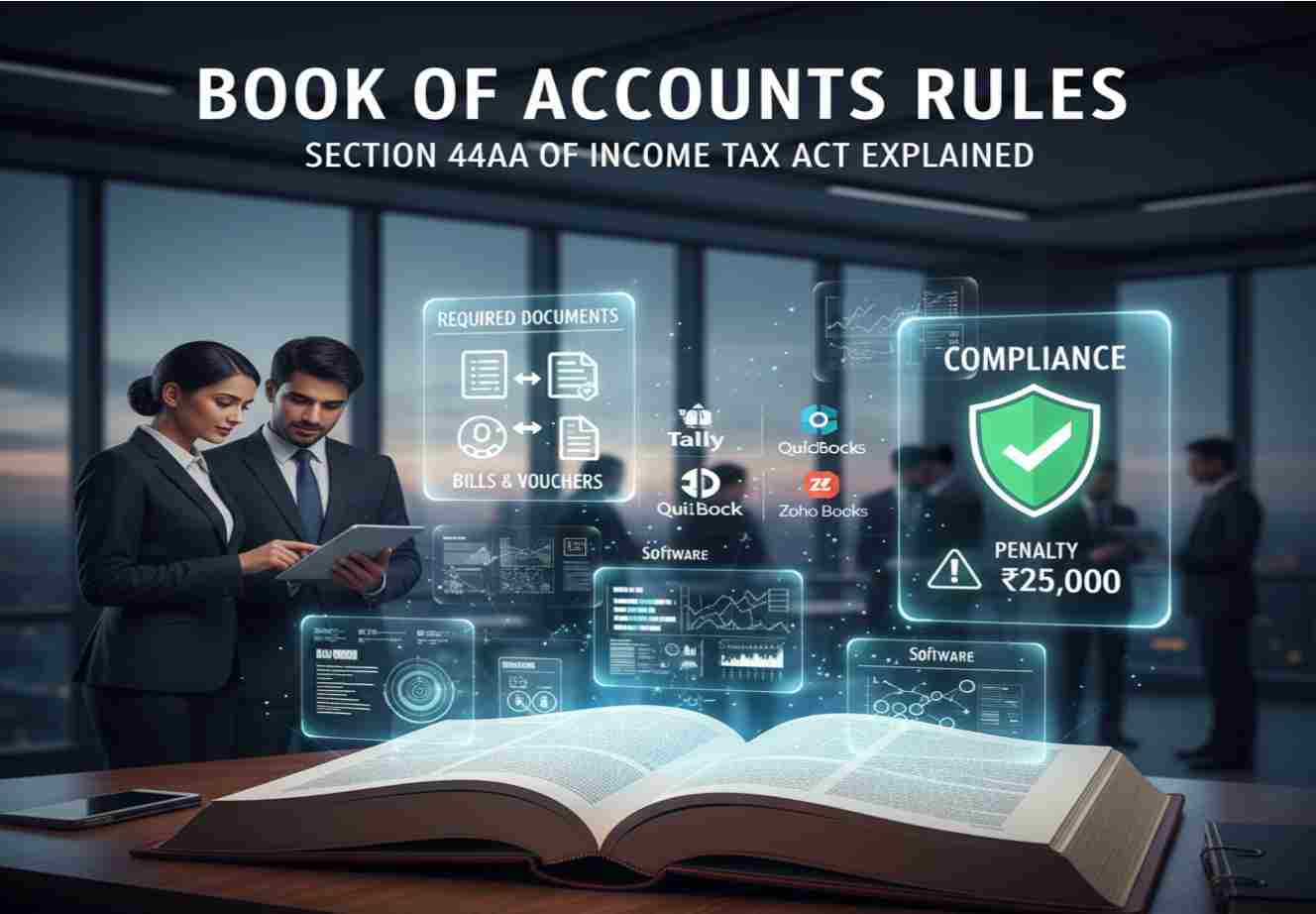 Book of Accounts Rules – Section 44AA of Income Tax Act Explained